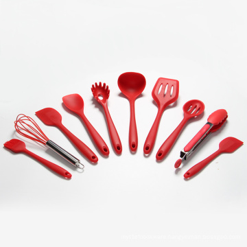 10 pcs silicone kitchen utensil set